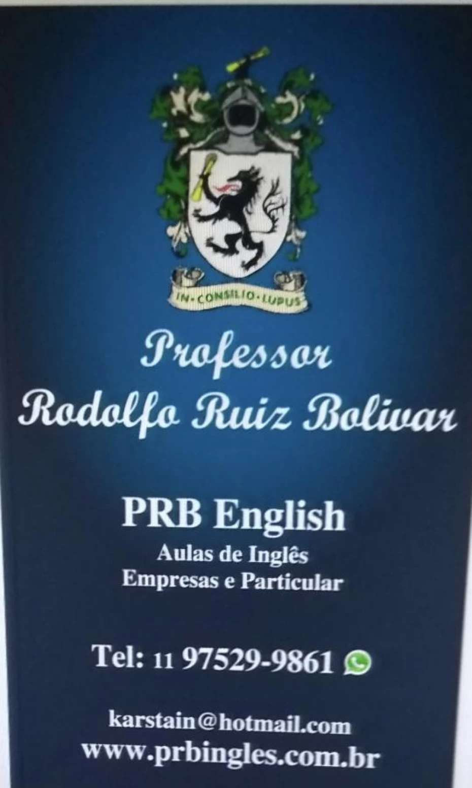 Foto 3:  — Professor Rodolfo Bolivar Aulas de Inglês